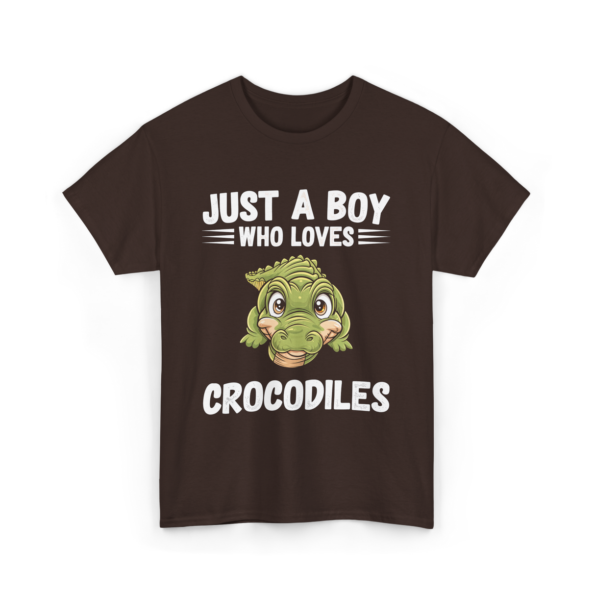 Just A Boy Crocodiles T-Shirt - Dark Chocolate