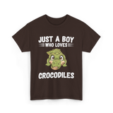 Just A Boy Crocodiles T-Shirt - Dark Chocolate