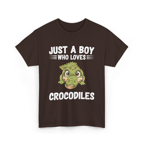 Just A Boy Crocodiles T-Shirt - Dark Chocolate