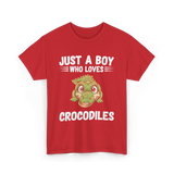 Just A Boy Crocodiles T-Shirt - Red