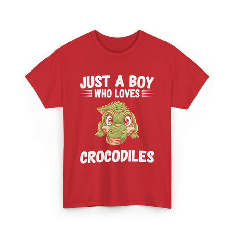 Just A Boy Crocodiles T-Shirt - Red