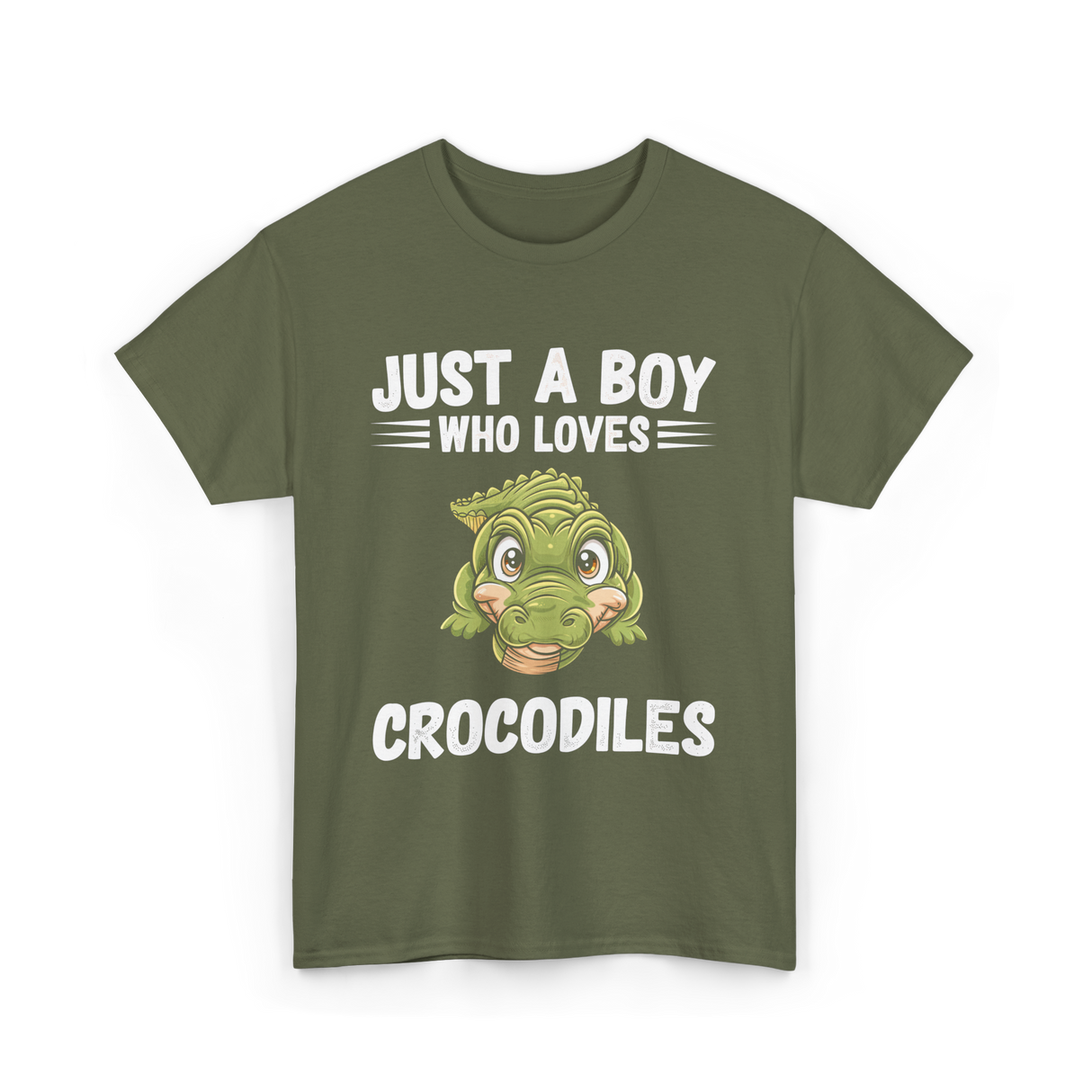 Just A Boy Crocodiles T-Shirt - Military Green