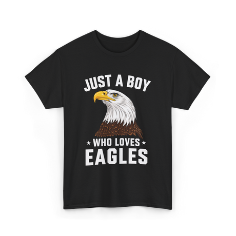 Just A Boy Eagles Bird T-Shirt - Black