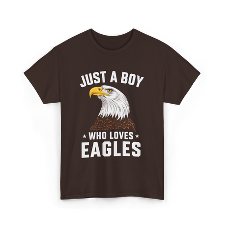 Just A Boy Eagles Bird T-Shirt - Dark Chocolate