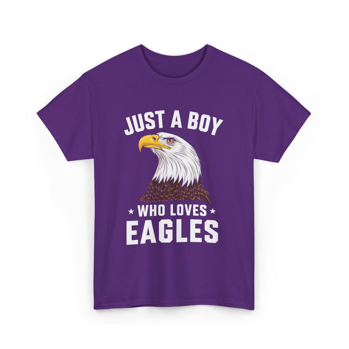 Just A Boy Eagles Bird T-Shirt - Purple