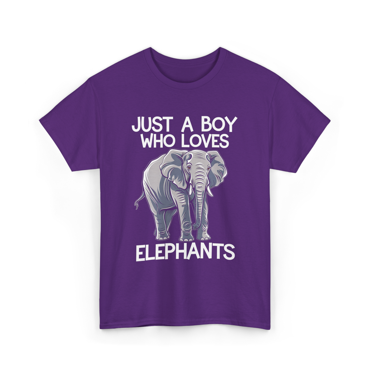 Just A Boy Elephants Elephant T-Shirt - Purple