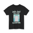 Just a Boy Elevators T-Shirt - Black