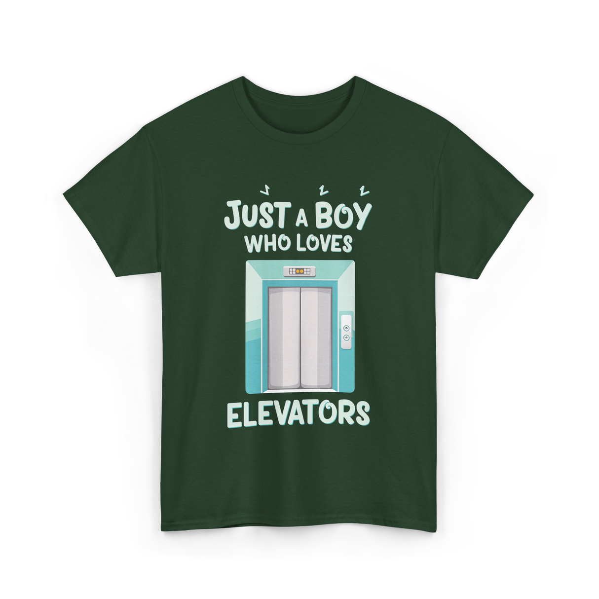 Just a Boy Elevators T-Shirt - Forest Green