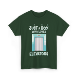 Just a Boy Elevators T-Shirt - Forest Green