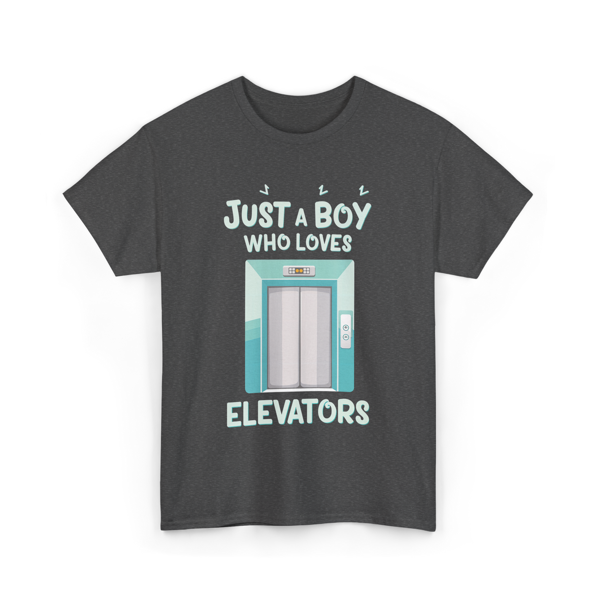 Just a Boy Elevators T-Shirt - Dark Heather