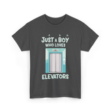 Just a Boy Elevators T-Shirt - Dark Heather