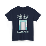 Just a Boy Elevators T-Shirt - Navy