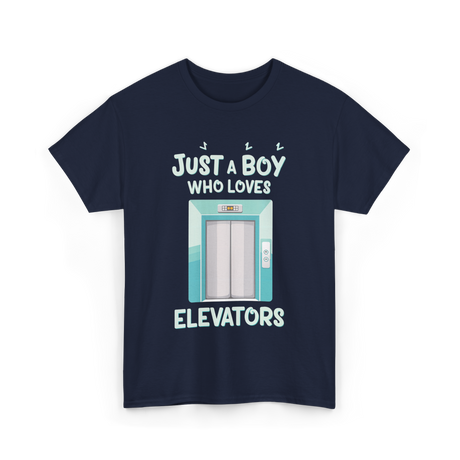 Just a Boy Elevators T-Shirt - Navy