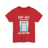 Just a Boy Elevators T-Shirt - Red