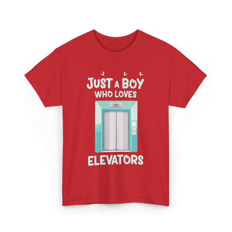 Just a Boy Elevators T-Shirt - Red