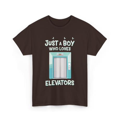 Just a Boy Elevators T-Shirt - Dark Chocolate