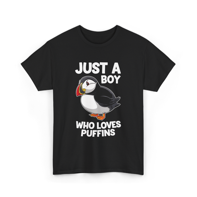 Just a Boy Puffins Puffin T-Shirt - Black