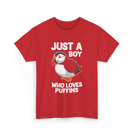 Just a Boy Puffins Puffin T-Shirt - Red