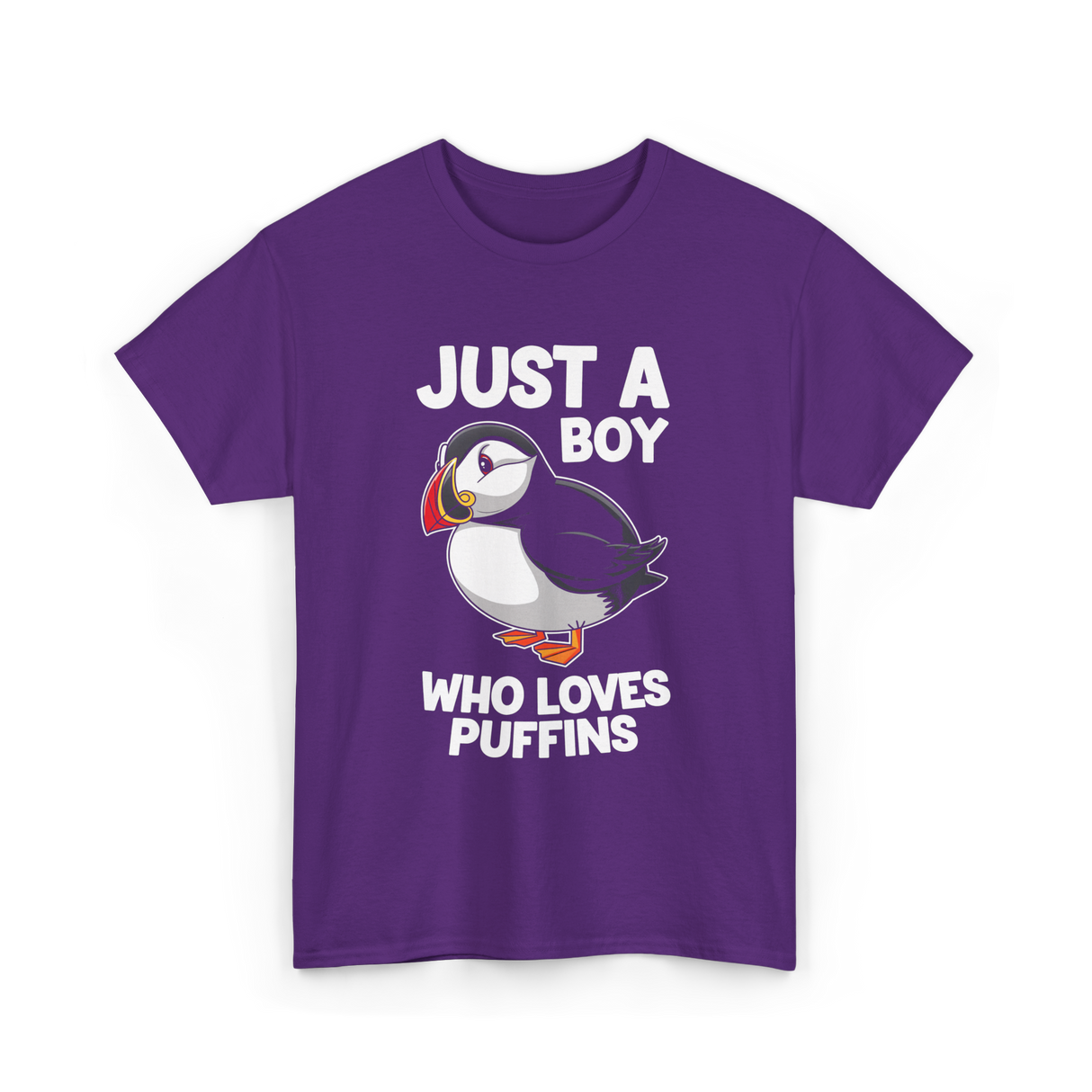 Just a Boy Puffins Puffin T-Shirt - Purple