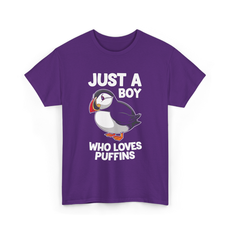 Just a Boy Puffins Puffin T-Shirt - Purple