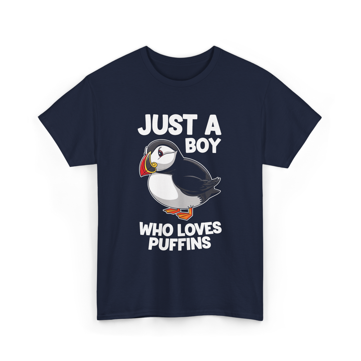 Just a Boy Puffins Puffin T-Shirt - Navy