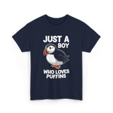 Just a Boy Puffins Puffin T-Shirt - Navy