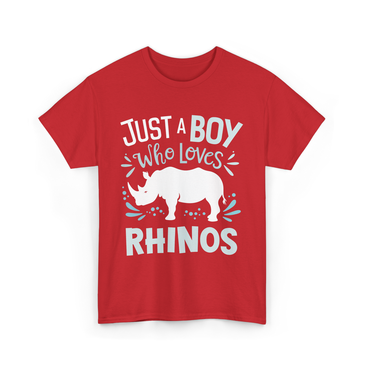 Just A Boy Rhinos Love T-Shirt - Red