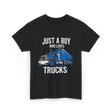 Just a Boy Trucks T-Shirt - Black