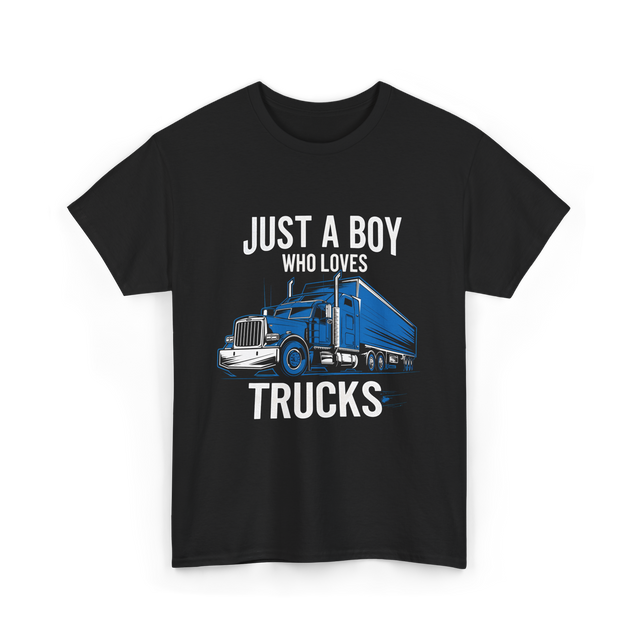 Just a Boy Trucks T-Shirt - Black