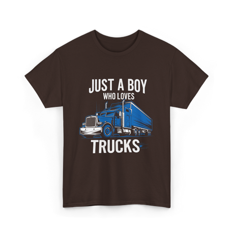 Just a Boy Trucks T-Shirt - Dark Chocolate