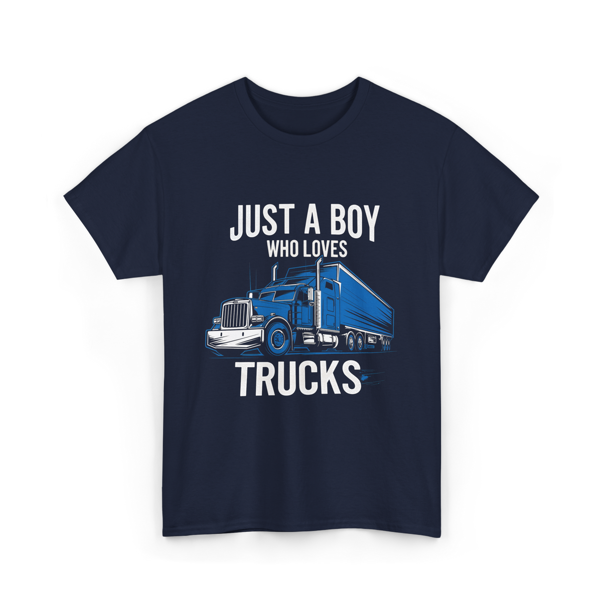 Just a Boy Trucks T-Shirt - Navy