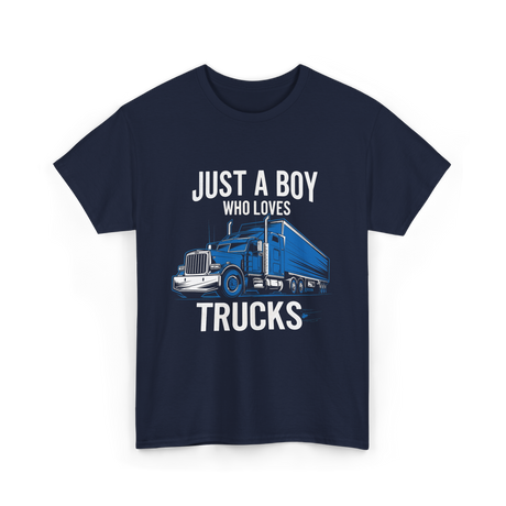 Just a Boy Trucks T-Shirt - Navy