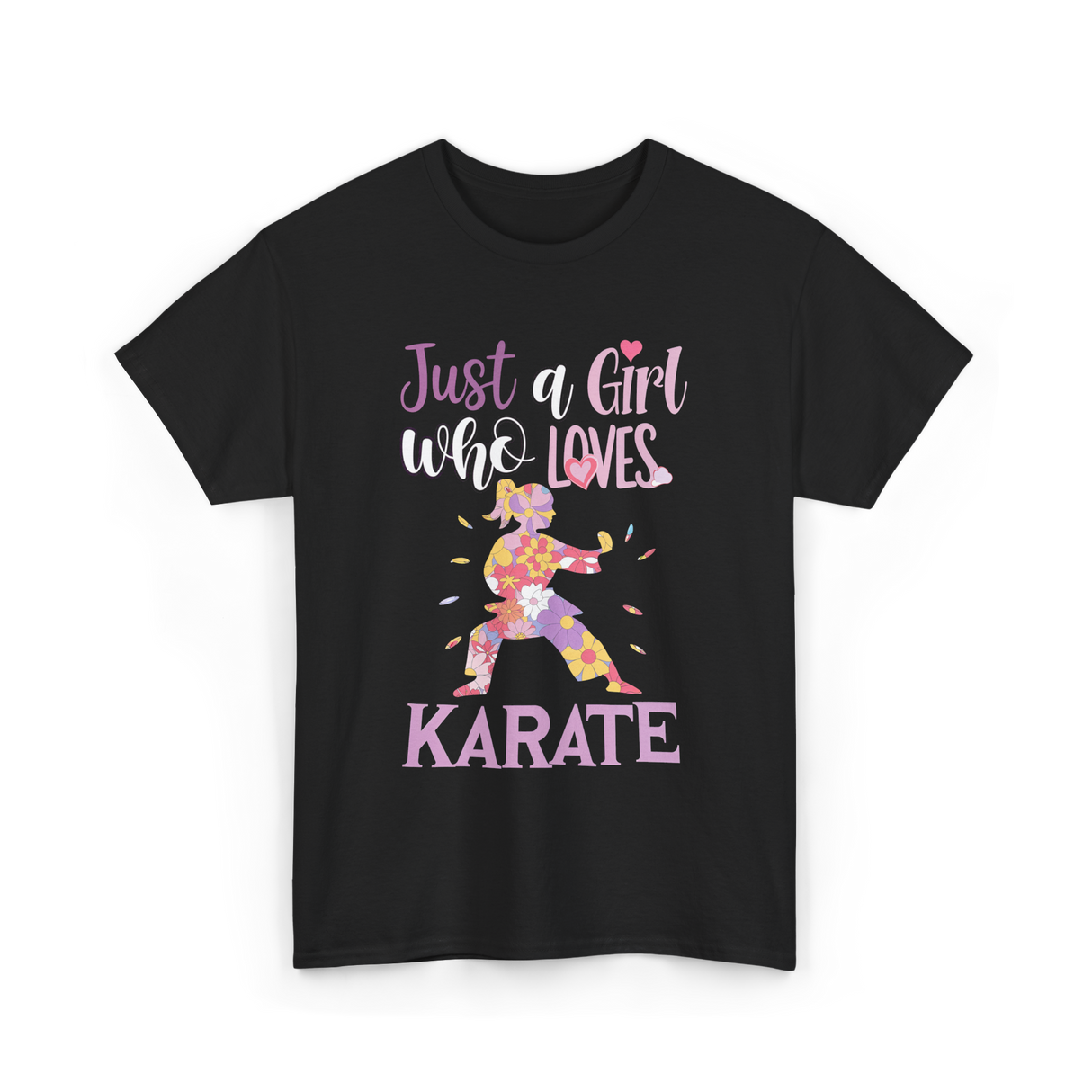 Just A Girl Karate T-Shirt - Black