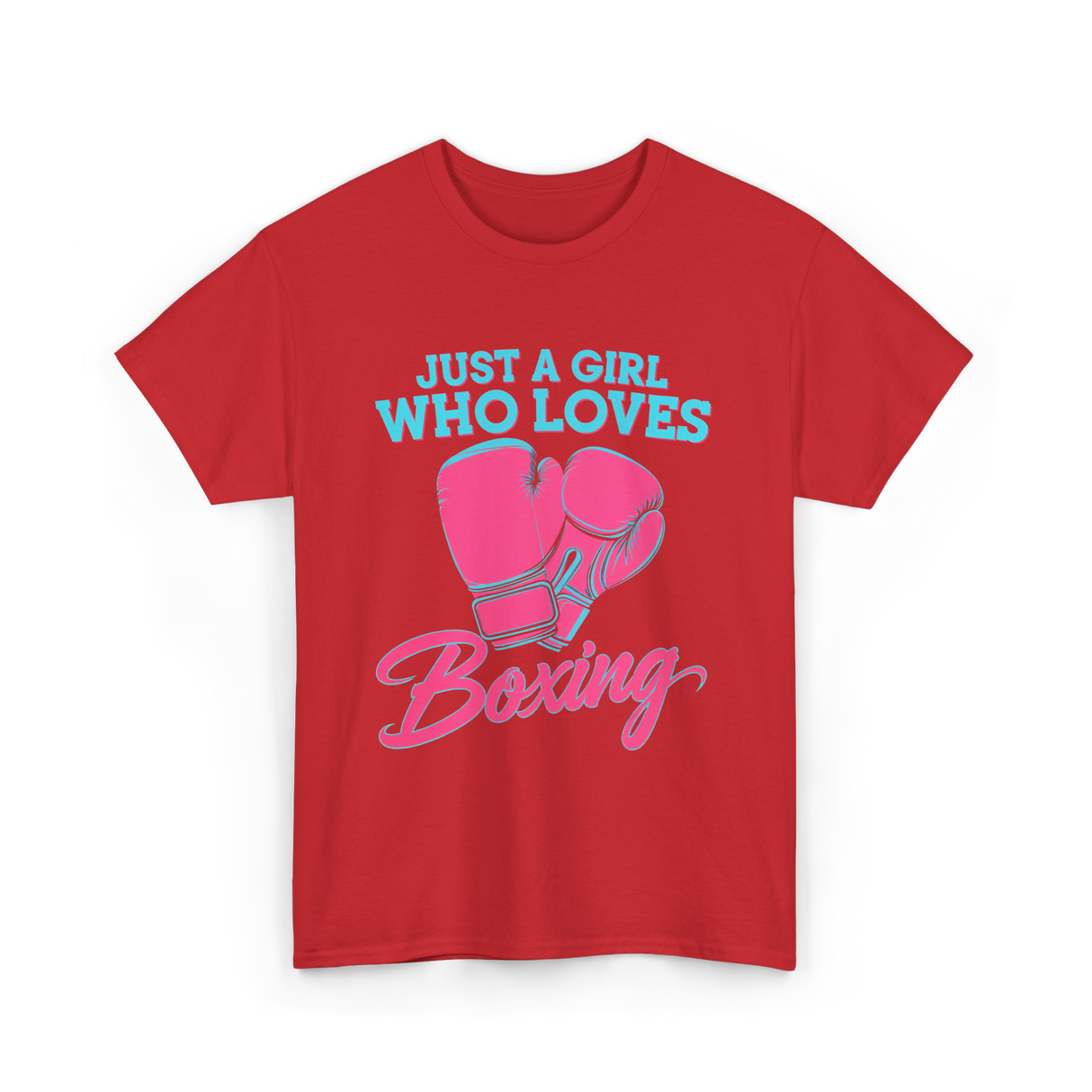 Just a Girl Who Loves Boxing T-Shirt - Red