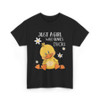 Just a Girl Who Loves Ducks Duck Lover T-Shirt - Black