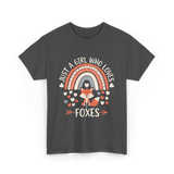 Just A Girl Who Loves Foxes Fox Lover T-Shirt - Dark Heather