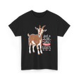 Just a Girl Who Loves Goats Goat T-Shirt - Black