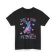 Just a Girl Who Loves Pitbulls Dog T-Shirt - Black