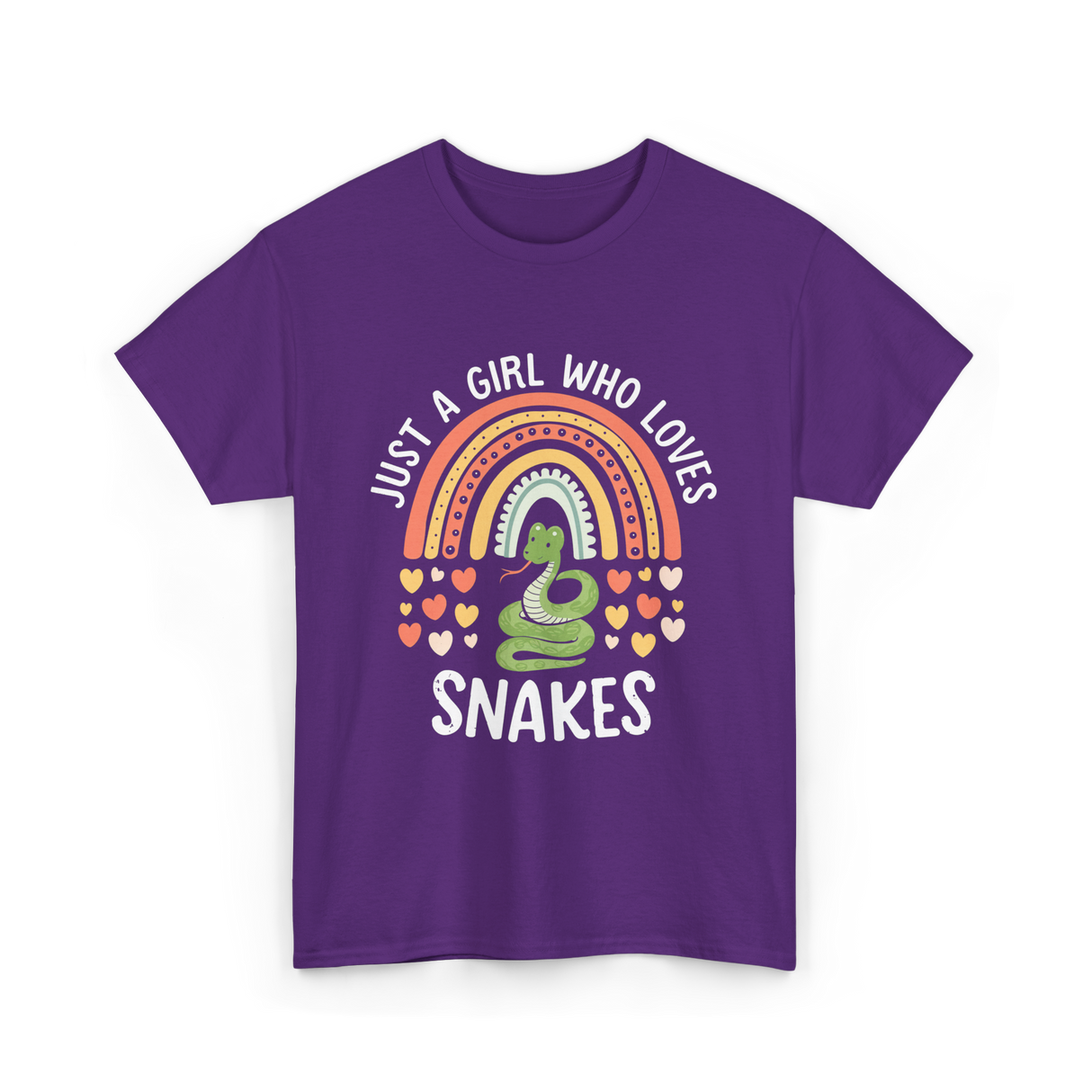 Just A Girl Who Loves Snakes Snake Lover T-Shirt - Purple