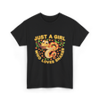 Just a Girl Who Loves Snakes Snake Lover T-Shirt - Black