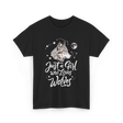 Just A Girl Who Loves Wolves Wolf T-Shirt - Black