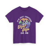 Just Another Half Mile Hiking T-Shirt - Purple