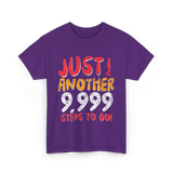 Just Another Steps Hiking Walking T-Shirt - Purple