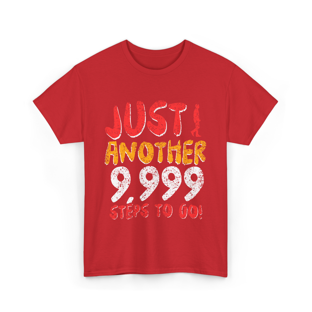 Just Another Steps Hiking Walking T-Shirt - Red