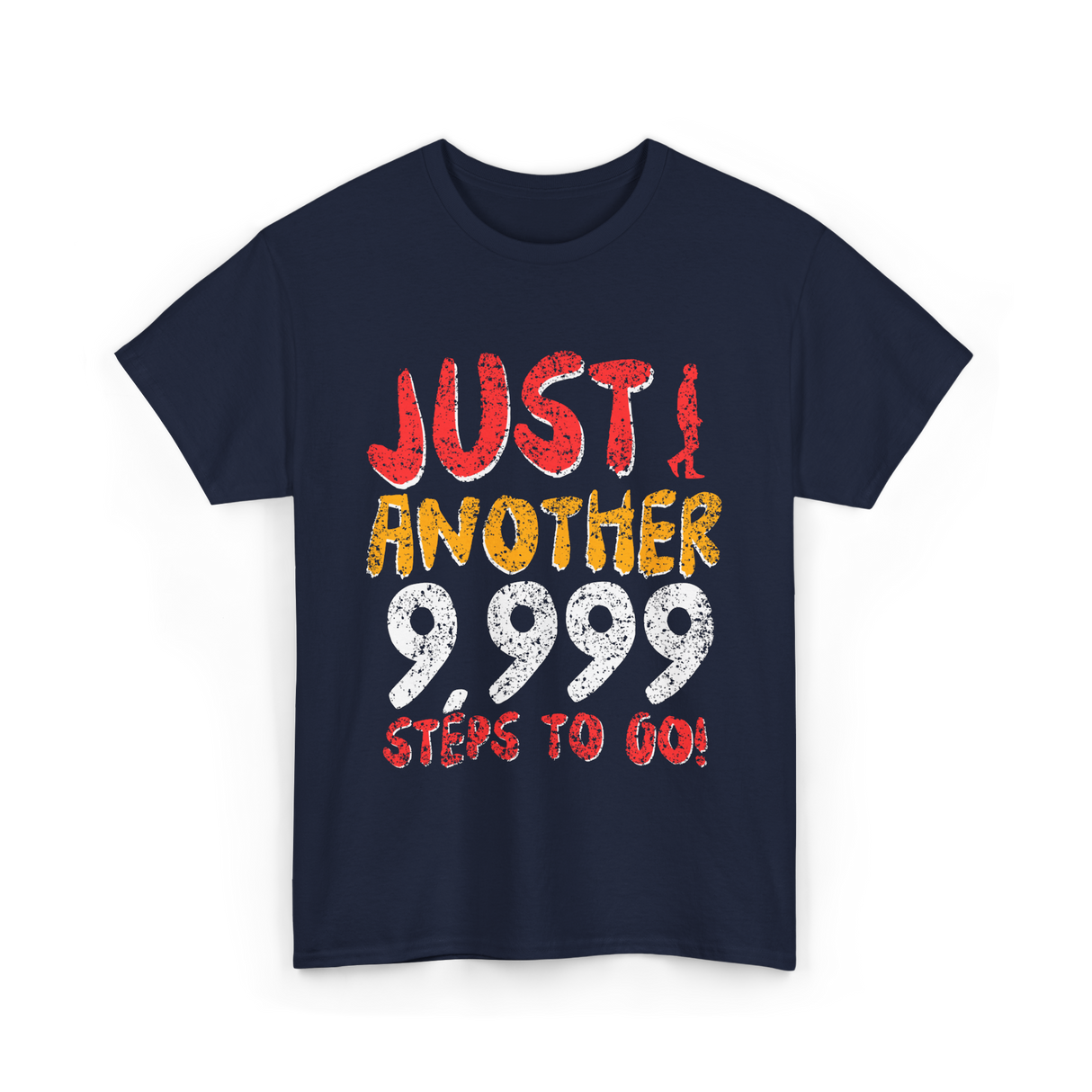 Just Another Steps Hiking Walking T-Shirt - Navy