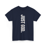 Just God Faith Belief T-Shirt - Navy