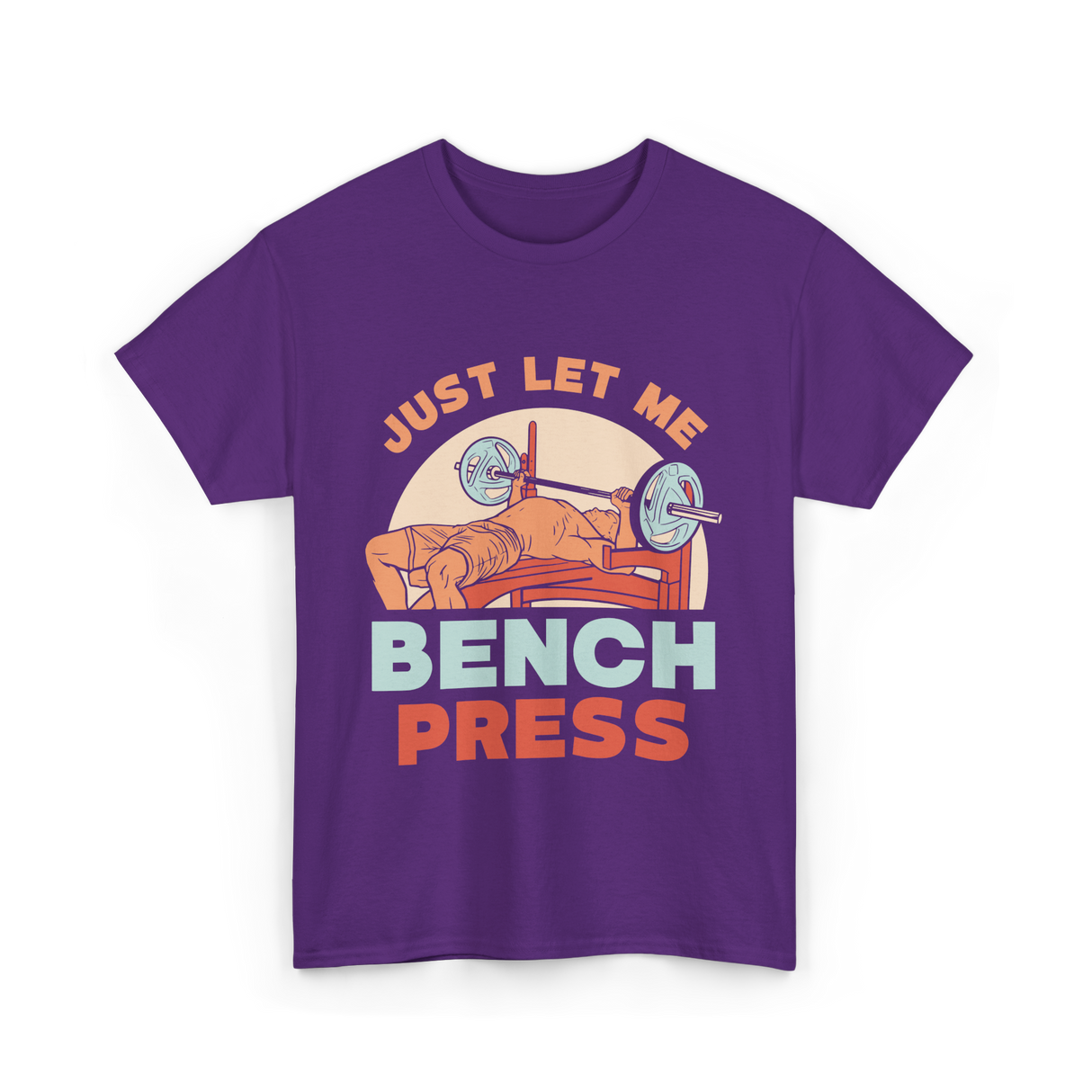 Just Let Me Weightlifting T-Shirt - Purple