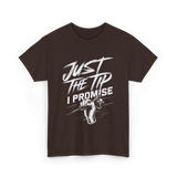 Just The Tip I Promise Tattoo T-Shirt - Dark Chocolate