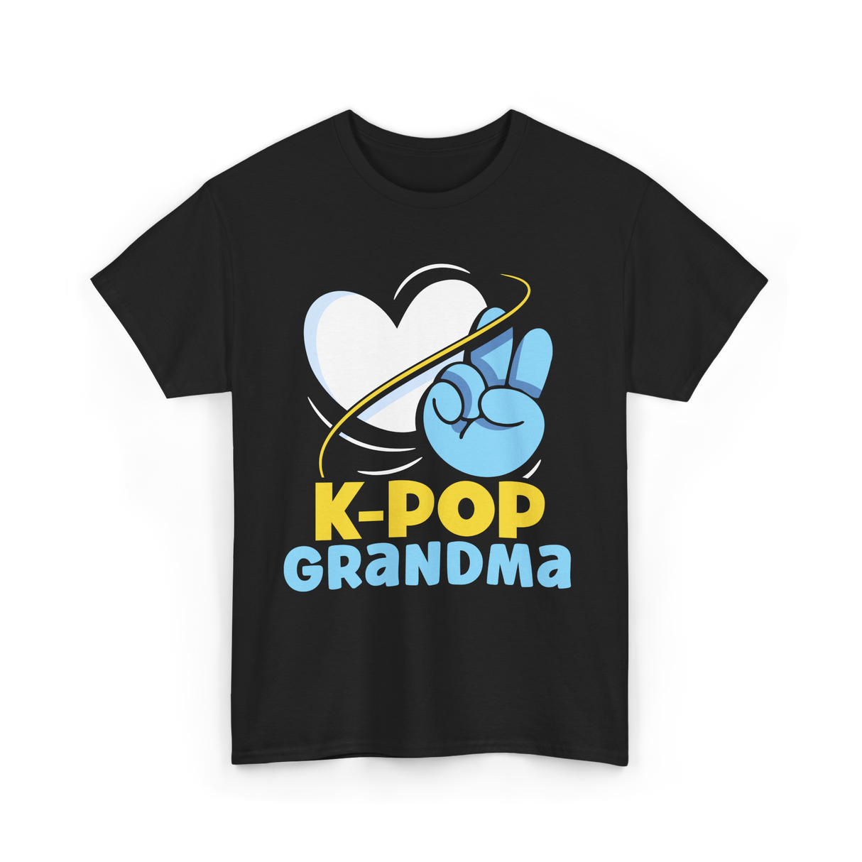 K-POP Grandma K-Pop Lover T-Shirt - Black