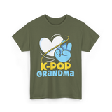 K-POP Grandma K-Pop Lover T-Shirt - Military Green